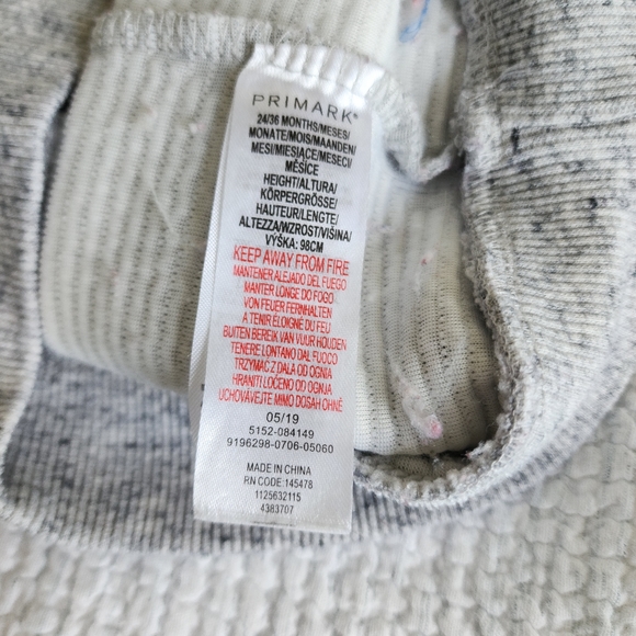 24-36m Primark gray sweater Easter Grandpa Church Dressy Preppy - Picture 9 of 10